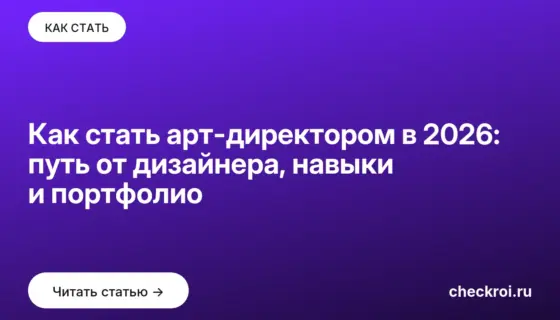 Обложка: Как стать арт директором в 2026: путь от дизайнера, навыки и портфолио