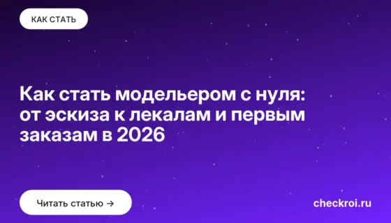 Обложка: Как стать модельером с нуля: от эскиза к лекалам и первым заказам в 2026