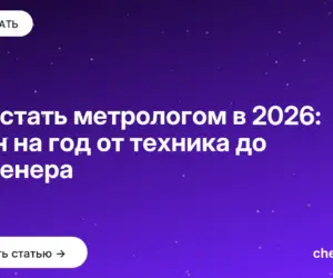 Обложка: Как стать метрологом в 2026: план на год от техника до инженера