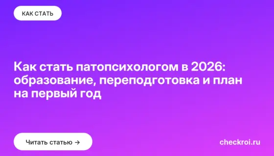 Обложка: Как стать патопсихологом в 2026: образование, переподготовка и план на первый год