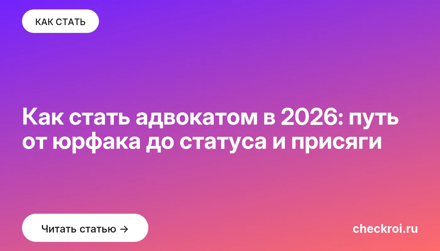 Обложка: Как стать адвокатом в 2026: путь от юрфака до статуса и присяги