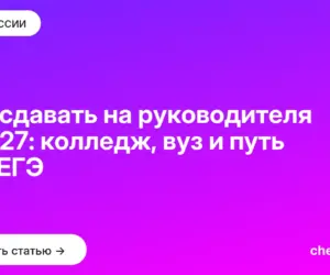Обложка: Что сдавать на руководителя в 2027: колледж, вуз и путь без ЕГЭ