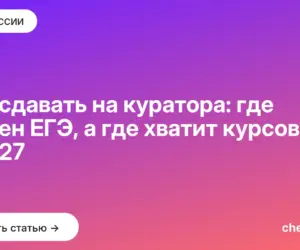 Обложка: Что сдавать на куратора: где нужен ЕГЭ, а где хватит курсов в 2027