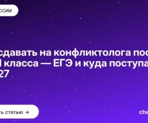 Обложка: Что сдавать на конфликтолога после 9 и 11 класса — ЕГЭ и куда поступать в 2027