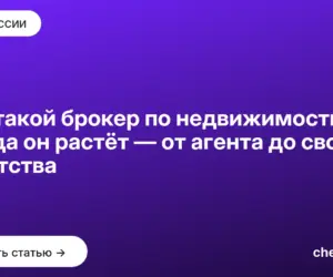 Обложка: Кто такой брокер по недвижимости и куда он растёт — от агента до своего агентства