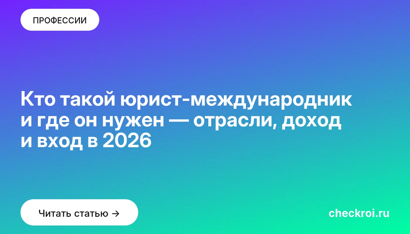 Обложка: Кто такой юрист международник и где он нужен — отрасли, доход и вход в 2026