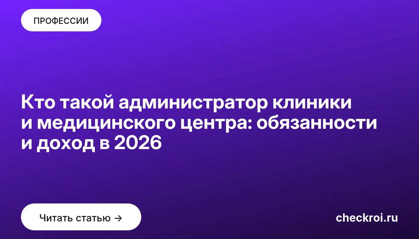 Обложка: Кто такой администратор клиники и медицинского центра: обязанности и доход в 2026