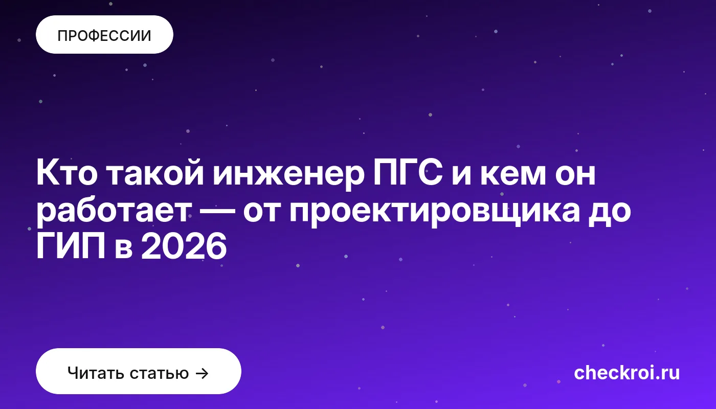 Обложка: Кто такой инженер ПГС и кем он работает — от проектировщика до ГИП в 2026