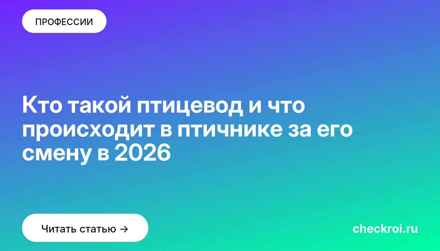 Обложка: Кто такой птицевод и что происходит в птичнике за его смену в 2026